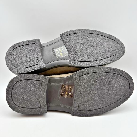 Aldo Mens Tucker Penny Loafers US 8 EU 41 Taupe Beige Suede Slip On NWOB main image 5